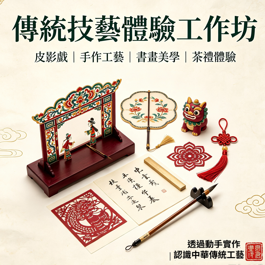 傳統技藝體驗工作坊｜中華文化手作活動